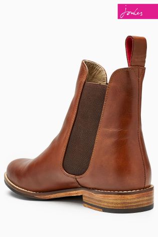 Joules Westbourne Brown Leather Chelsea Boot